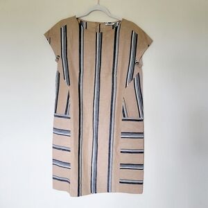 Caliban Linen Stripe Dress